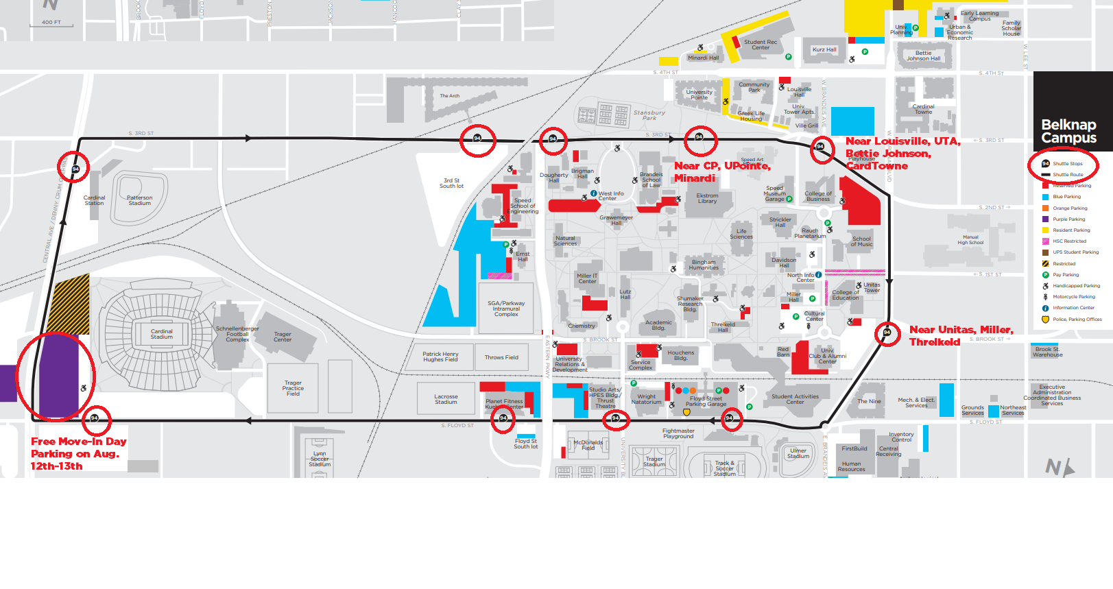 Shuttle Route Map