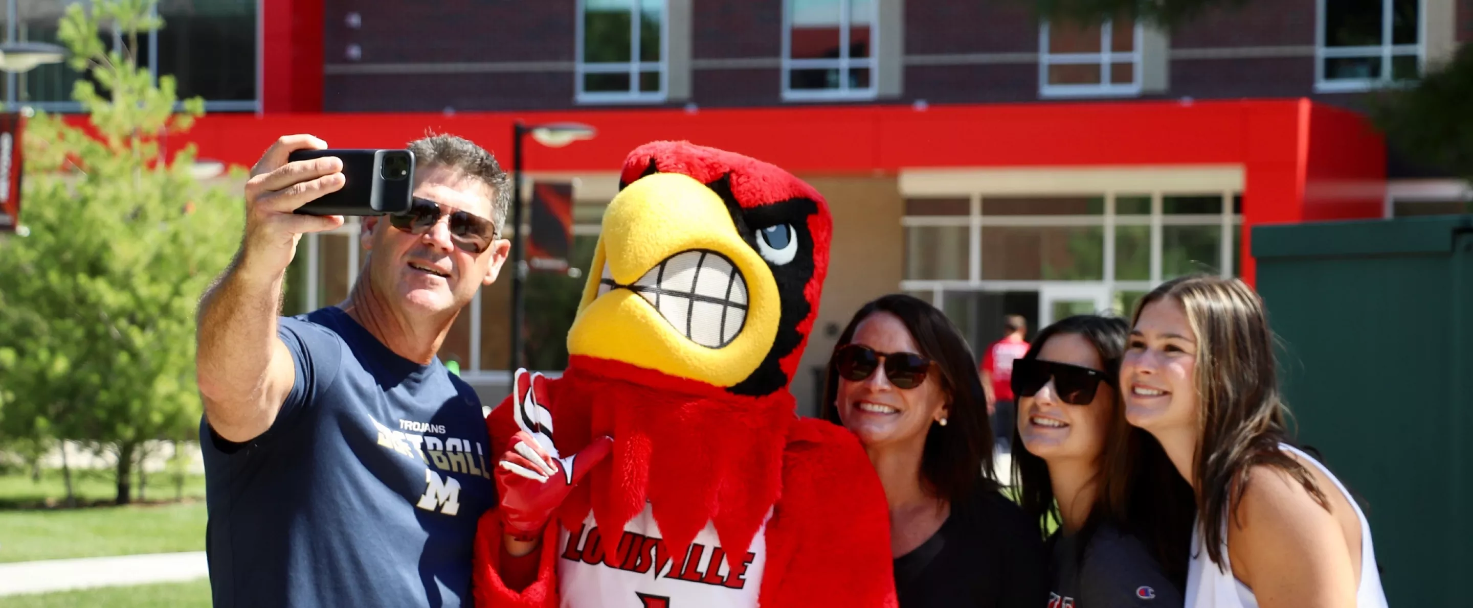 Taking selfies with Louie