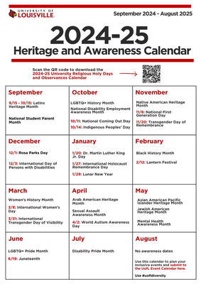 Heritage and Awareness Calendar