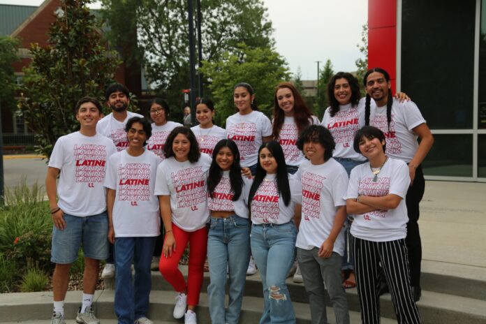 Students at Latinx Heritage month activity