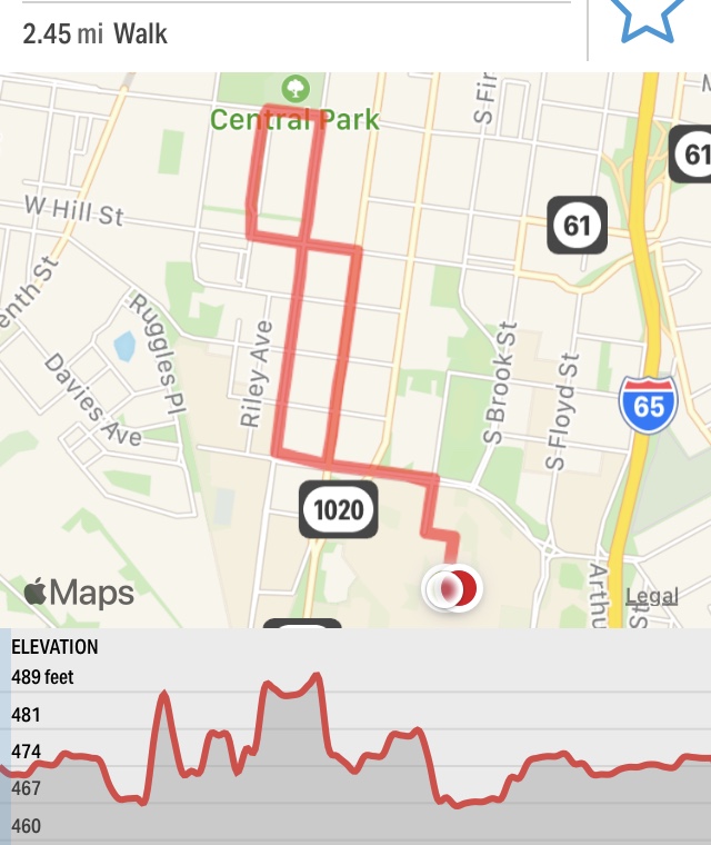 Old Louisville Central Park Route