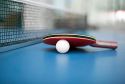 image of ping pong paddle and ball