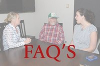 FAQ's button graphic