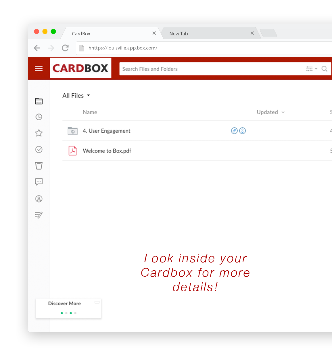 Screenshot of Cardbox web page