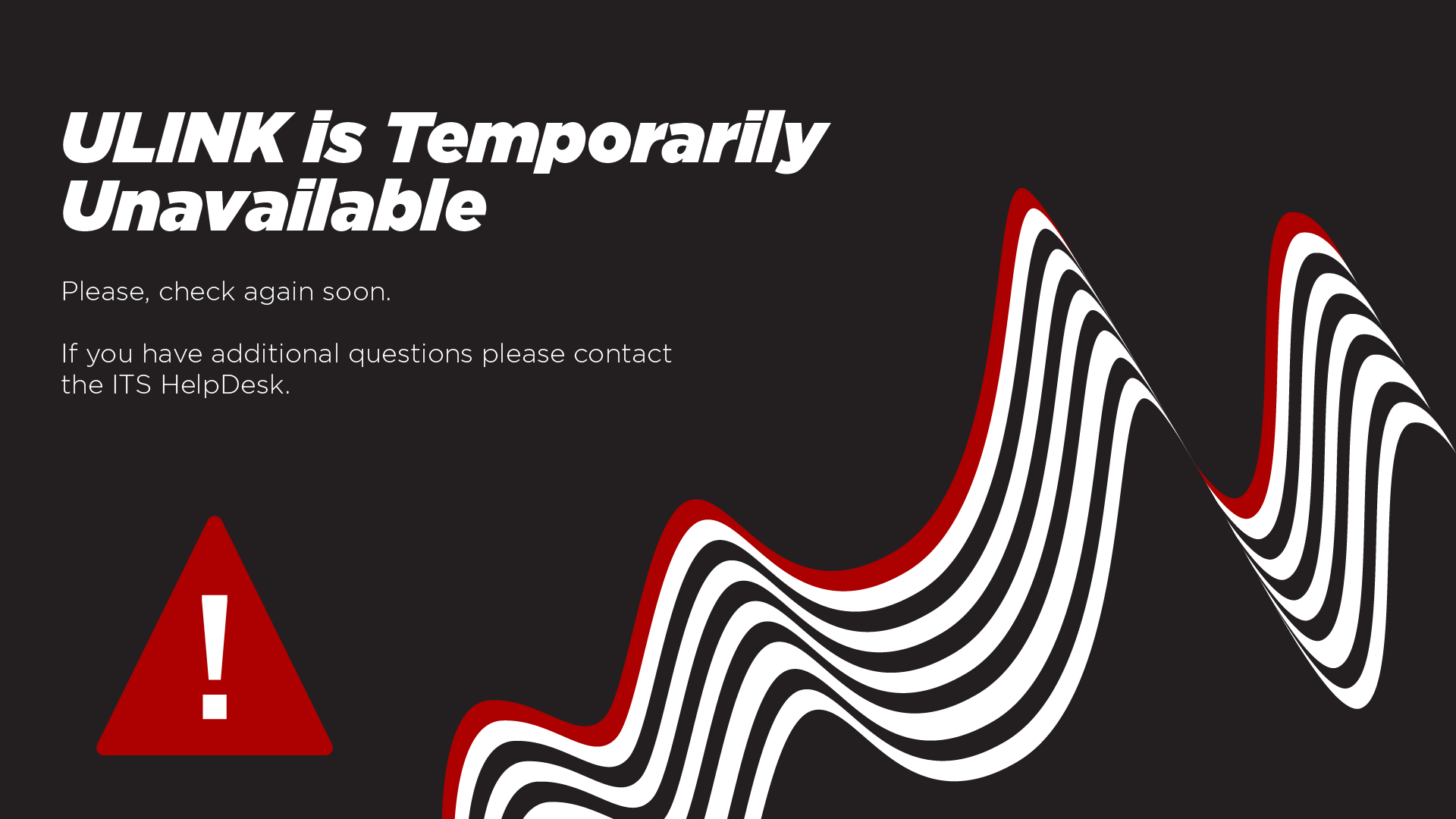 ULINK is Temporarily Unavailable