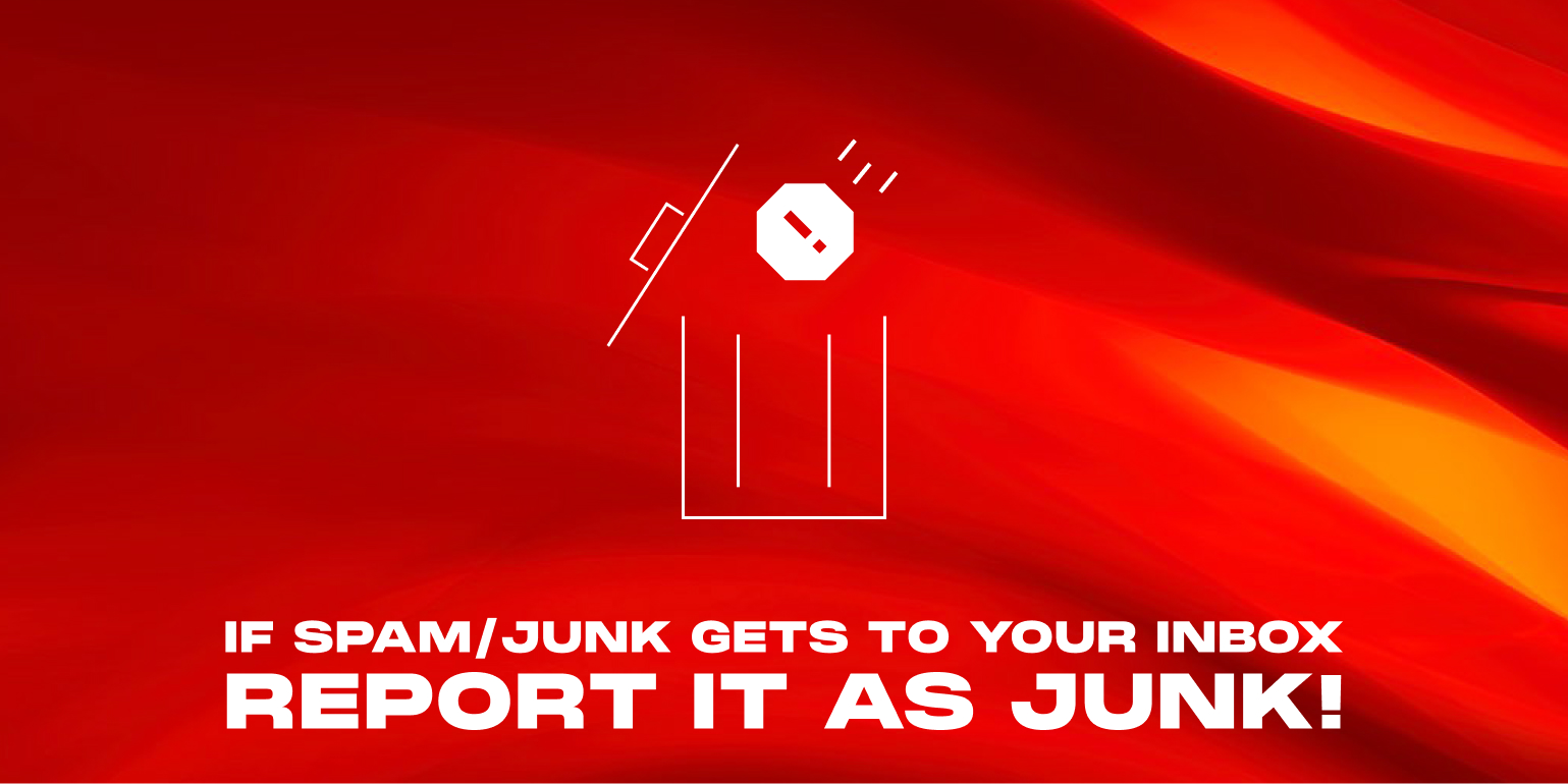 if spam / junk gets to your inbox report it as junk