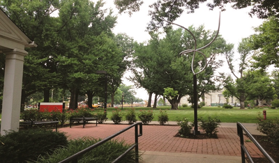 Oppenheimer Hall Rose Garden Rear Entrance