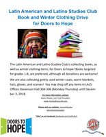 LALS Club Hosts Doors to Hope Book and Winter Clothing Drive 