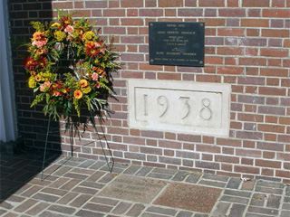 Memorial wreath for Louis D. Brandeis