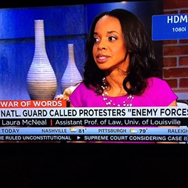 Professor McNeal appears on CNN Professor McNeal appears on CNN