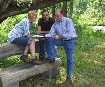 Professor Tony Arnold in the field