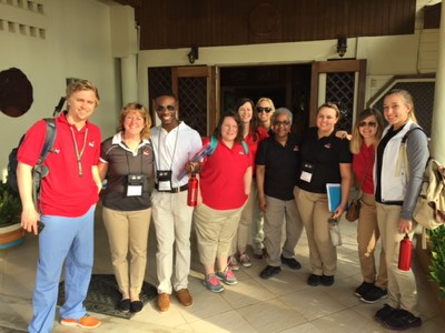 Dean Duncan in Belize with students