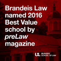 Brandeis Law named Best Value law school for 2016