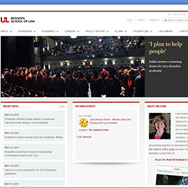 Brandeis School of Law's website gets a makeover
