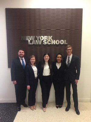 2018 Labor and Employment Law Moot Court team and coaches