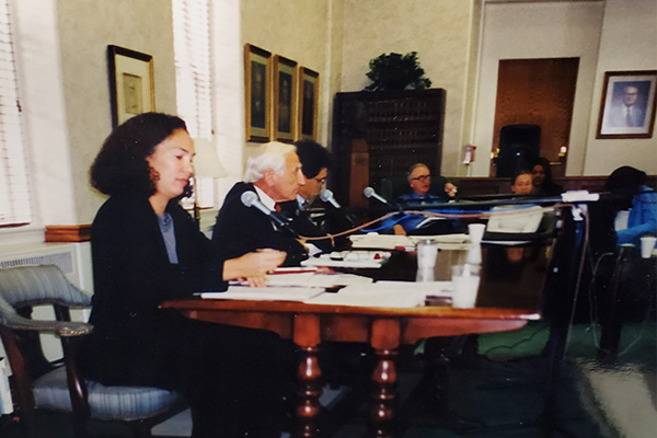 Enid Trcuios_Haynes With Congressman MAzzoli