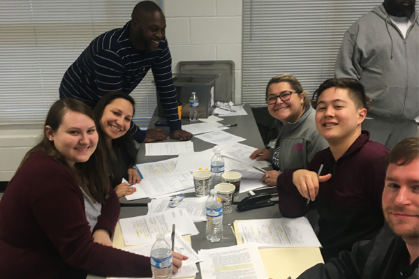 Louisville Law students volunteer at an expungement clinic on Oct. 26, 2019.