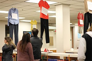 What Were You Wearing display in Law Library
