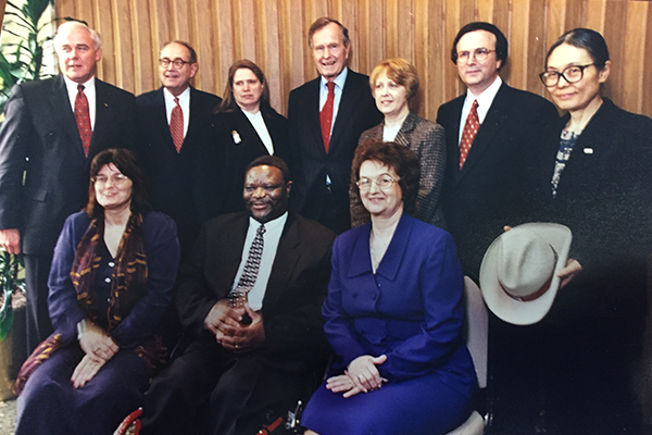 George H.W. Bush and Laura Rothstein