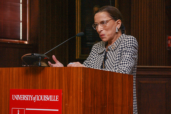 Ruth Bader Ginsburg accepts the 2003 Brandeis Medal.