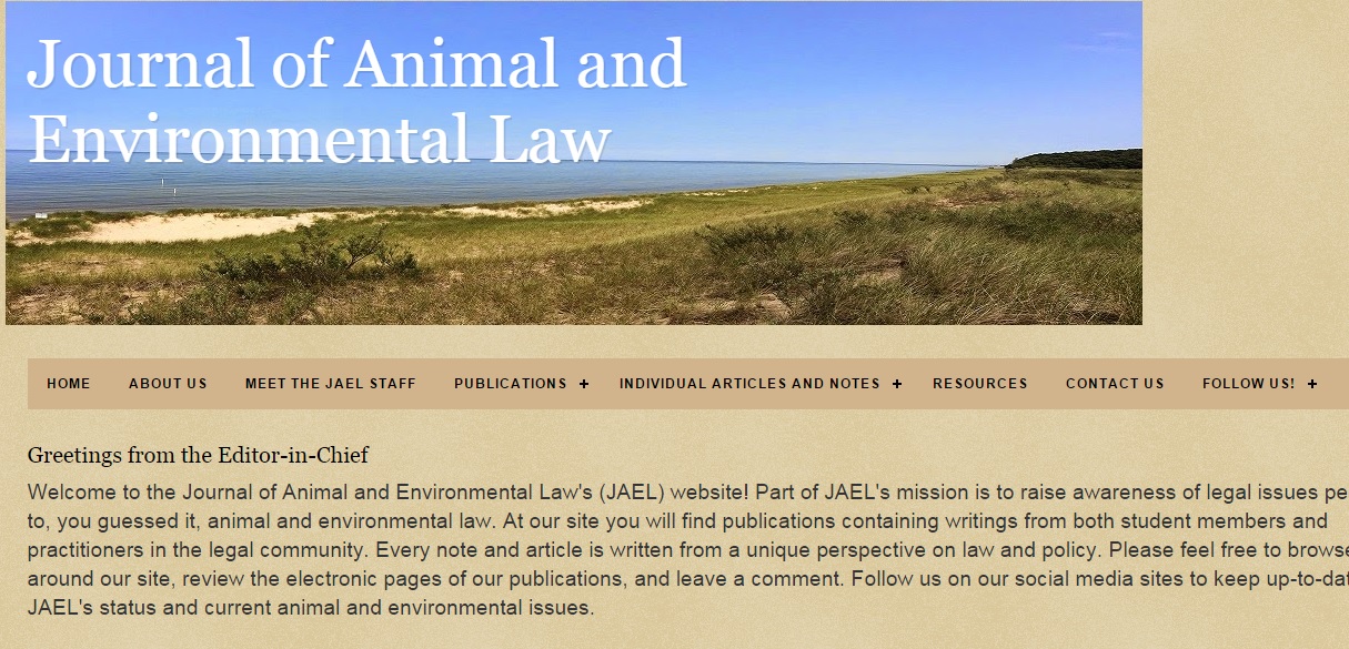 Plans in place to keep Brandeis' Journal of Animal and Environmental Law 'ahead of technology curve'