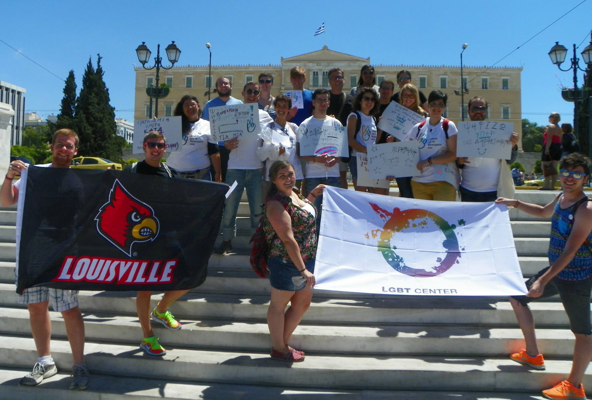 LGBT Study Abroad Participants Support Young Activists in Greece