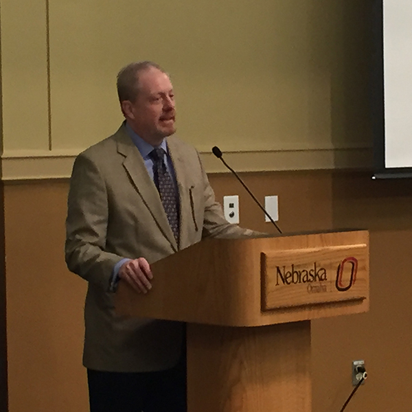 Gregg delivers Kent Kirwan lecture at University of Nebraska Omaha