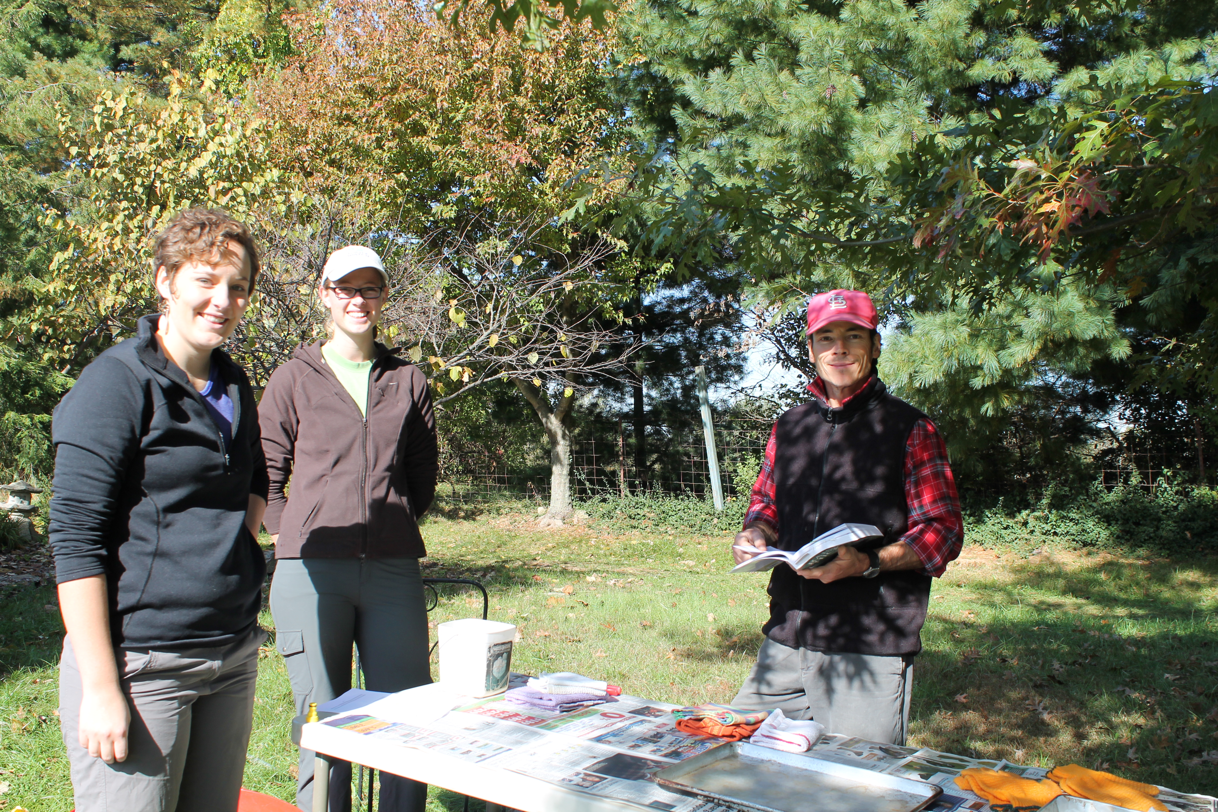 Scholar volunteers at local food farm