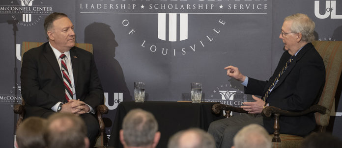 Secretary of State Pompeo discusses foreign policy approach during UofL visit