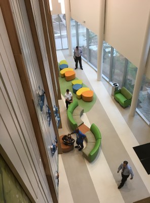 Novak Center lobby taken from 3rd floor