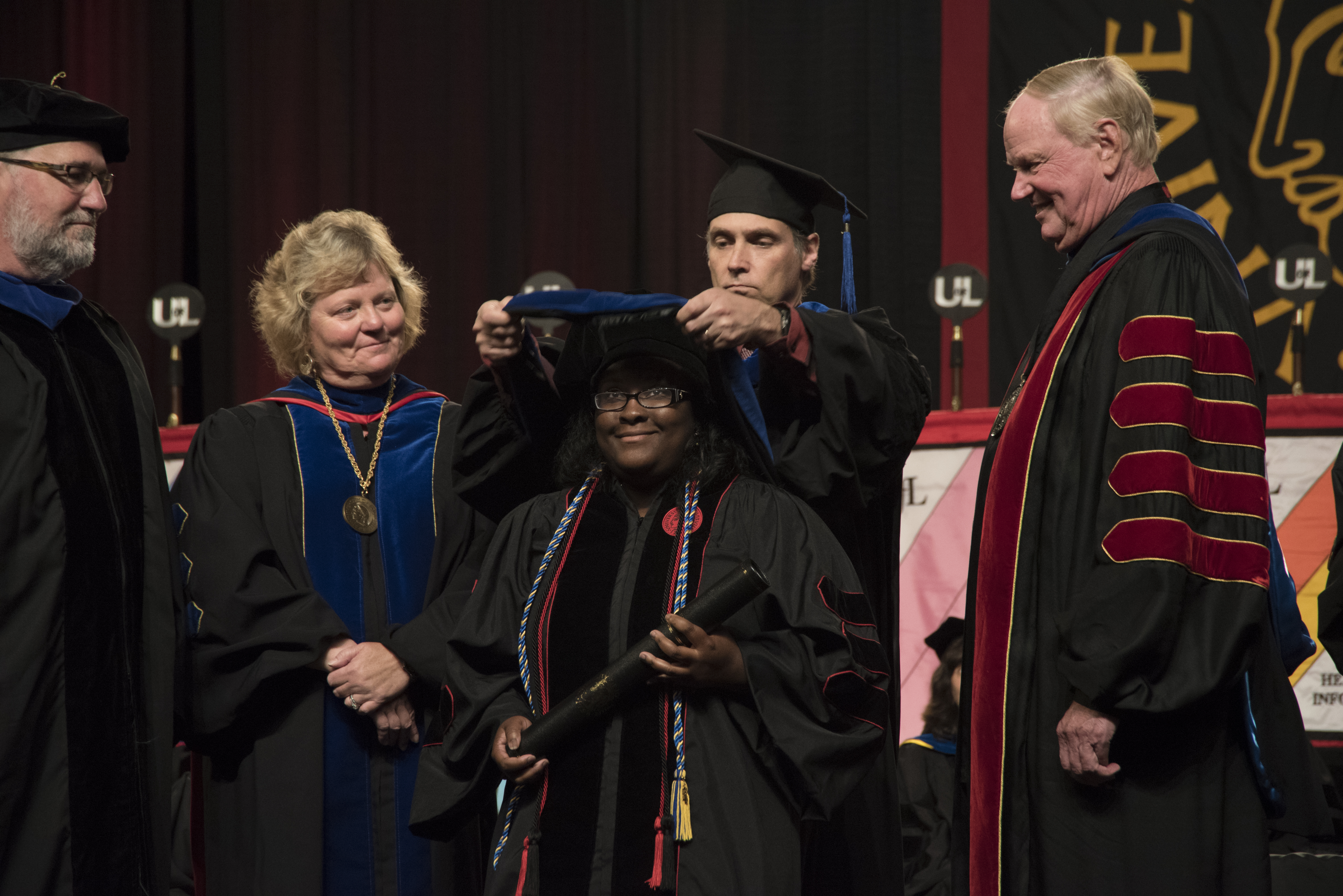 Dominique Jones PhD hooding