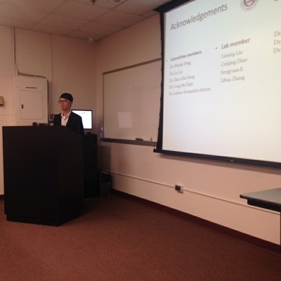 Tuo Shao PhD Proposal Defense