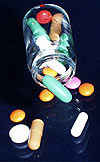 Photograph of bottle of pills