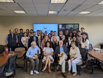 Faculty and Residents posed for a group picture with author, and former resident, Willie Mae Jackson.