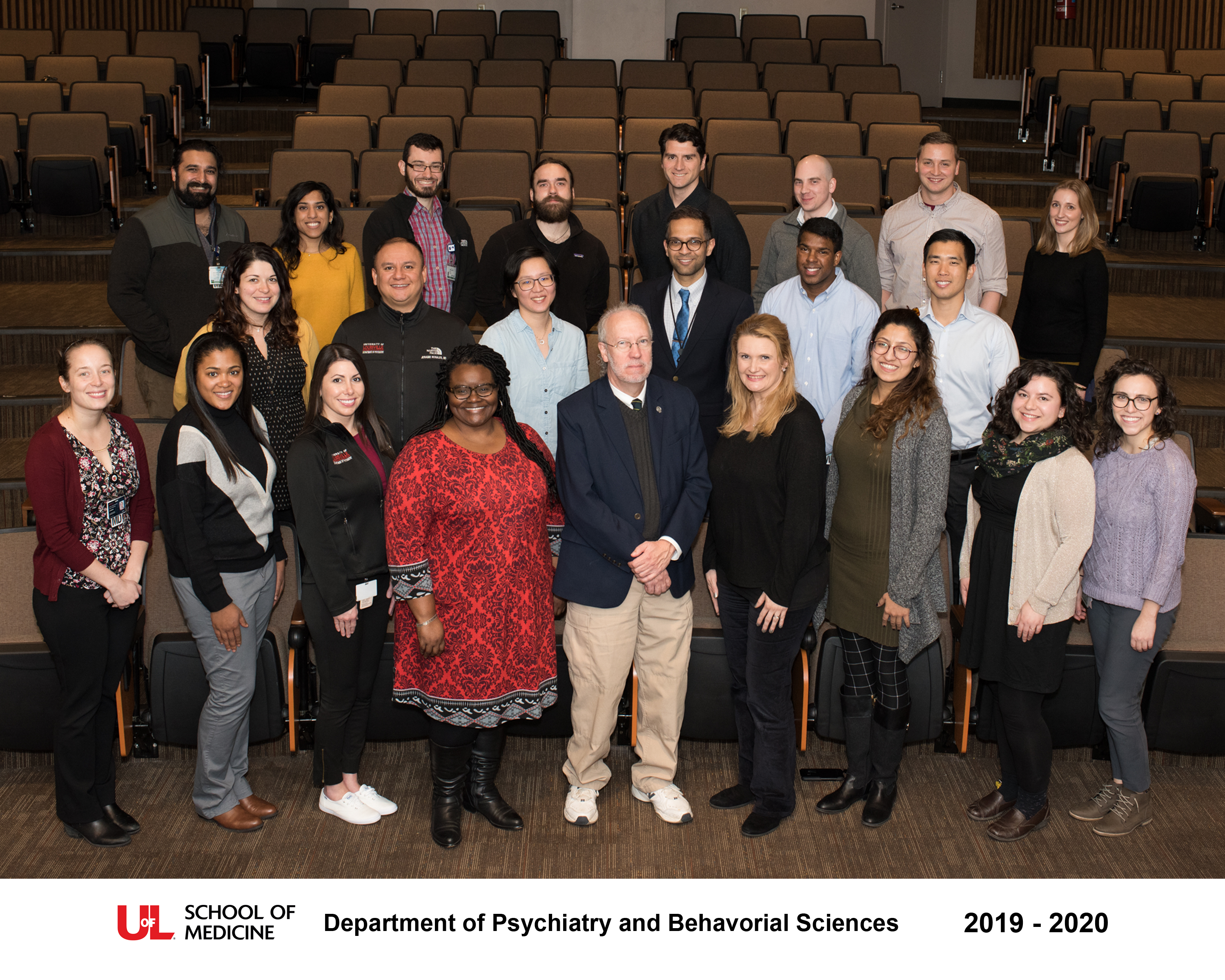 Photo of the 2019-2020 residents, training director and coordinator
