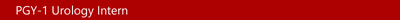 PGY-1 Intern