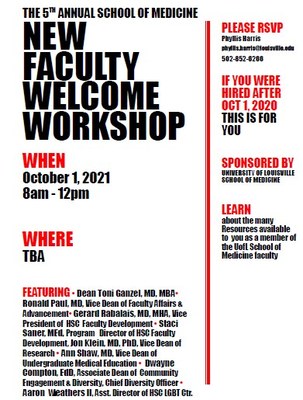 5th SOM New Faculty Welcome Workshop