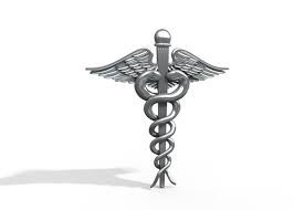 Caduceus with shadow