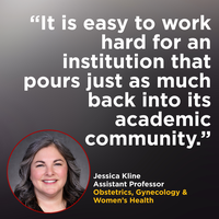 Faculty Focus: Dr. Jessica Kline leads School of Medicine faculty forum 