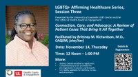 LGBTQ+ Affirming Healthcare Series drives efforts to reduce healthcare disparities