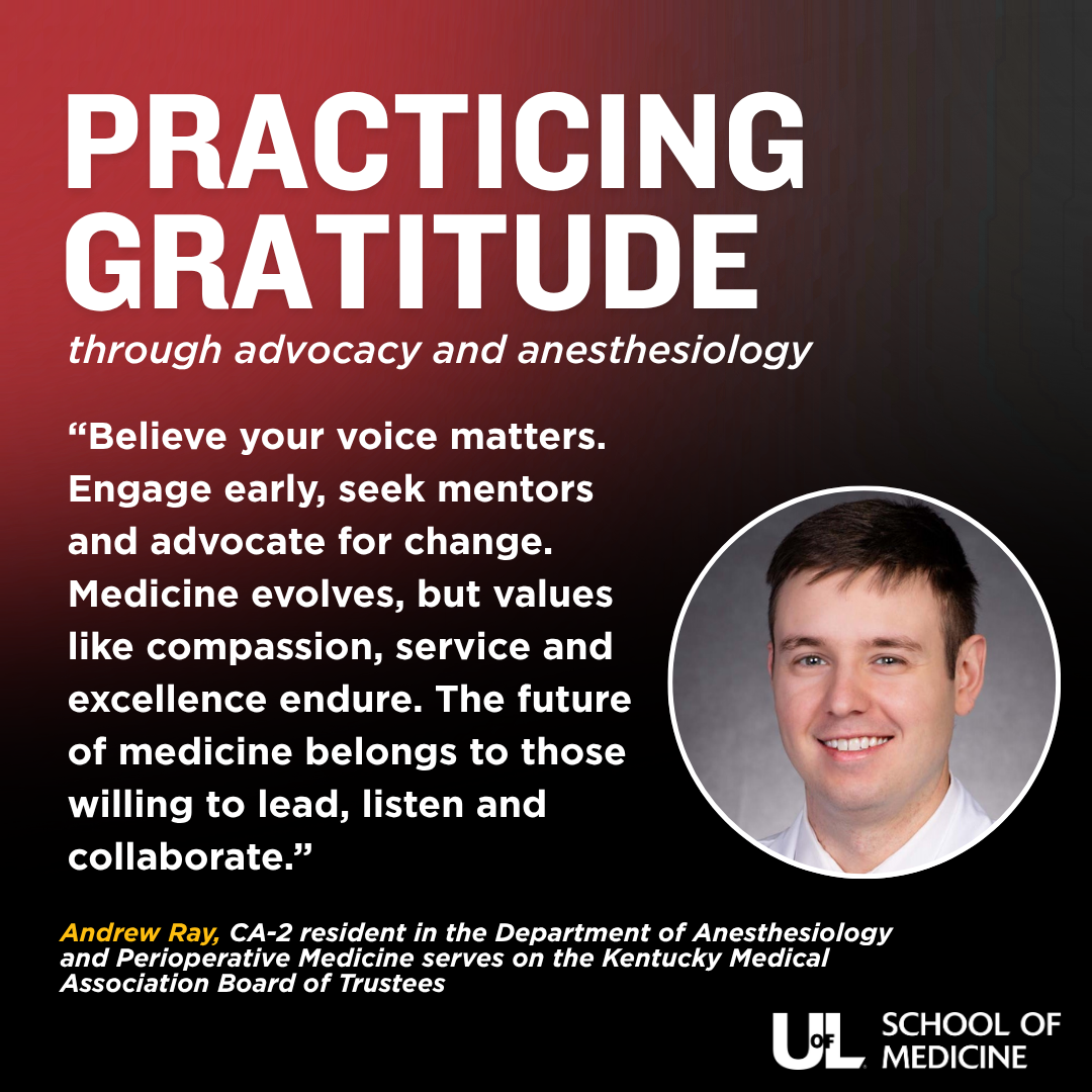 Practicing gratitude through advocacy and anesthesiology 