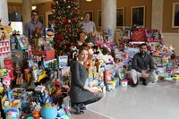 Medical residents’ toy drive collects nearly 900 gifts for local kids