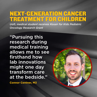 UofL medical student explores next-generation cancer treatment for children 