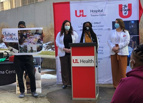 UofL medical students encourage youth affected by violence to become future healers