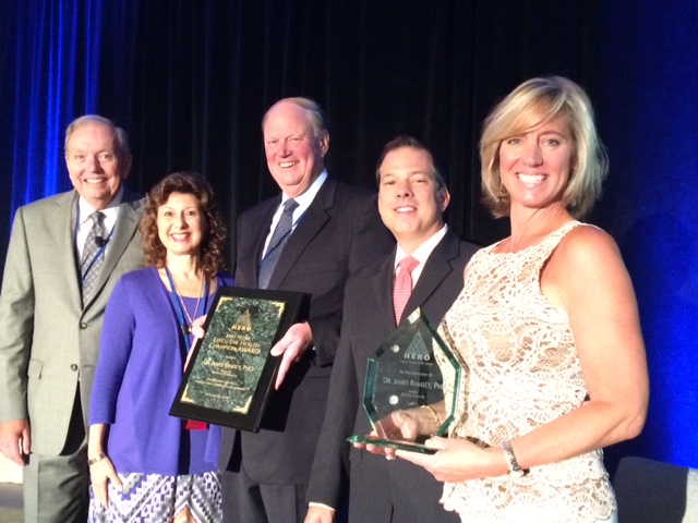 UofL president honored for leadership in employee health management