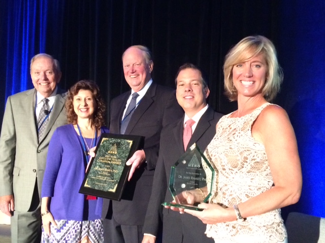 UofL president honored for leadership in employee health management