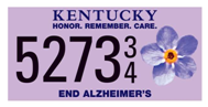 UofL provides funding for "End Alz" Alzheimer's awareness license plate effort