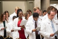UofL School of Medicine Welcomes Class of 2027 with Time-Honored White Coat Ceremony