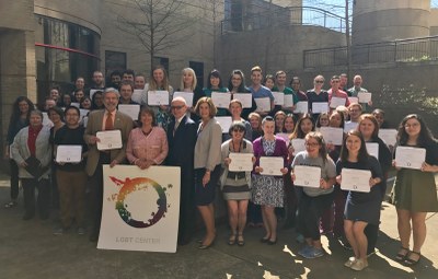 [Graduates of the 2016-17 LGBT Health Certificate]