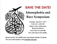 Save The Date: Islamophobia and Race Symposium